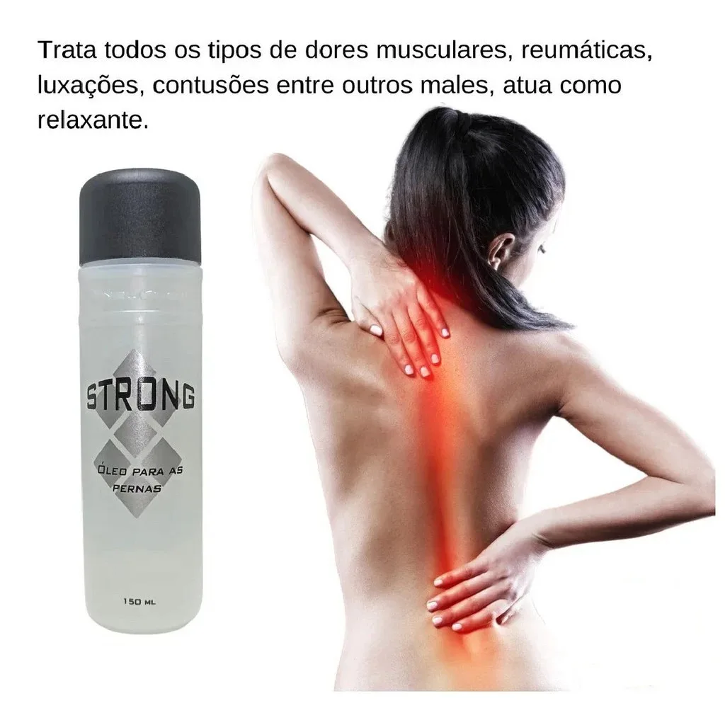 Óleo Massagem Dores Musculares Strong Original