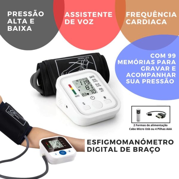 Aparelho Medidor De Pressão Arterial Digital De Braço Hoje grande Promoção. - Imagem 2