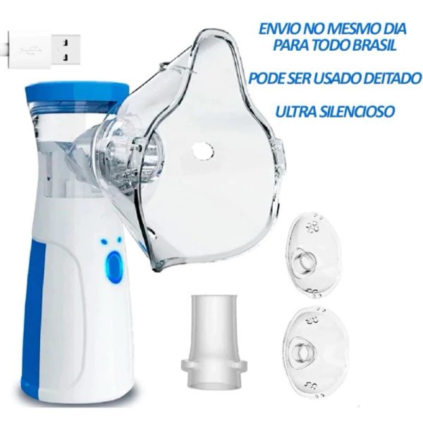 Mini Nebulizador  Portátil E Silencioso Ajustável Adequado Para Crianças E Adultos - Imagem 2