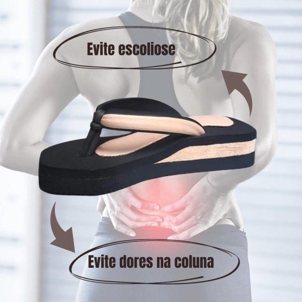 Ortopedico Chinelo confortável feminino sandália massageadora nuvem. - Imagem 5