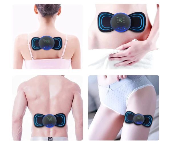 Kit Mini Massageador Elétrico Portátil Cervical
