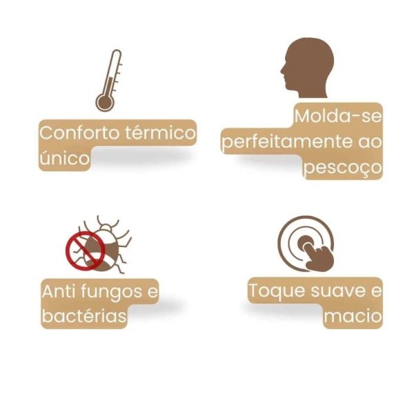 Kit Com 2 Travesseiro Nasa-X Espuma Premium Original NASA Viscoélastico Alto Antialérgico Antiácaro Ortopédico - Imagem 4